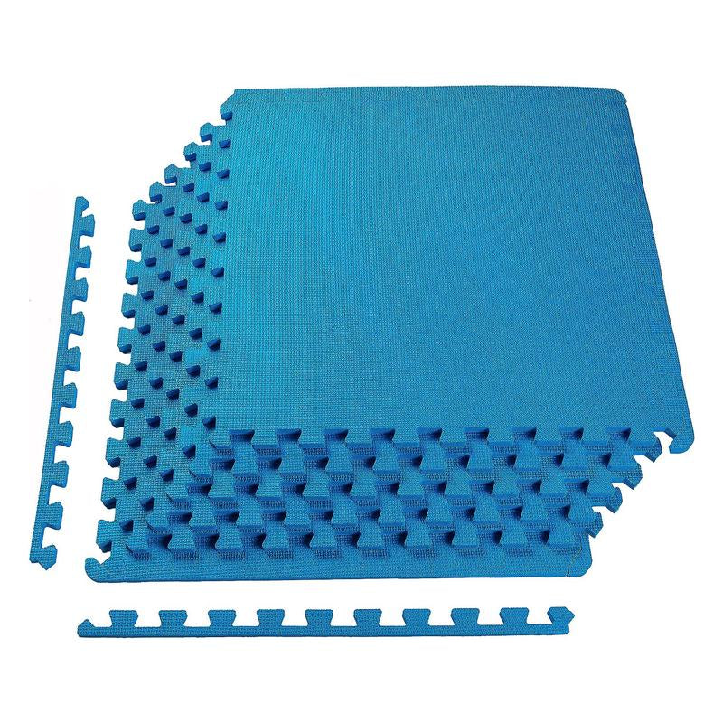 Balancefrom Fitness Interlocking EVA Foam Exercise Mat Tiles, 1/2In Thick