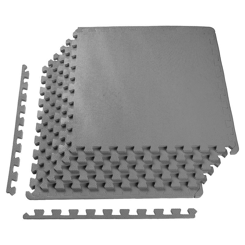 Balancefrom Fitness Interlocking EVA Foam Exercise Mat Tiles, 1/2In Thick