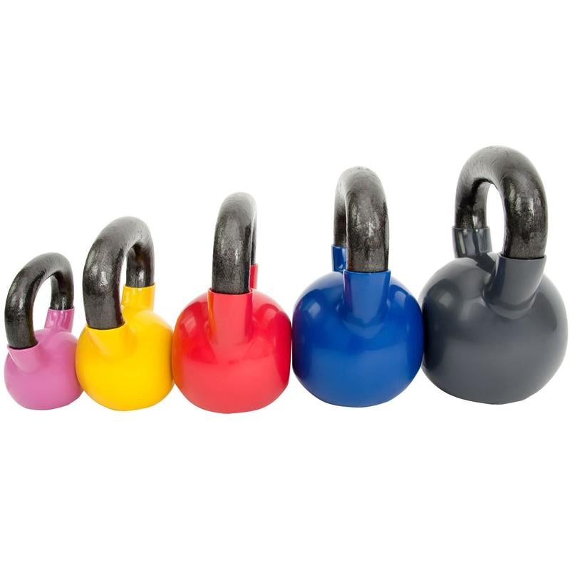 Vinyl Coated Kettle Bells for Strength Weight Training 5 - 25 Lbs