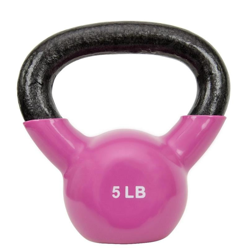 Vinyl Coated Kettle Bells for Strength Weight Training 5 - 25 Lbs