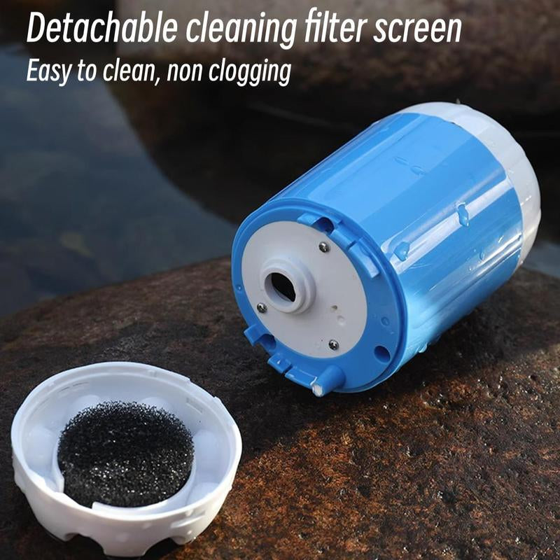 Portable Outdoor Shower Head, Battery Powered Handheld Camping Shower Head, Compact Water Pumping Shower Tool for Outdoor Camping, Camping Essentials, Travel Accessory