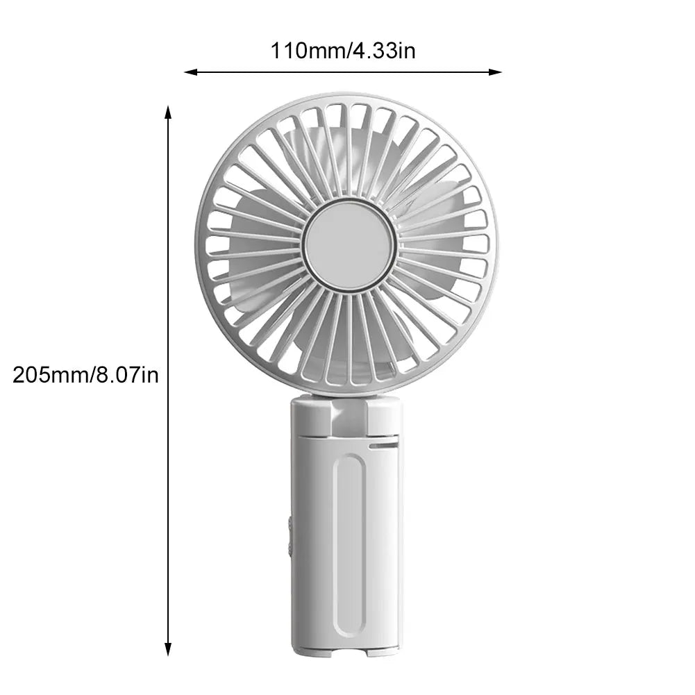 Umbrella Clip Fan 3-Speed Adjustment Summer Cooling Fan Rechargeable Electric Personal Fan for Outdoor Umbrella