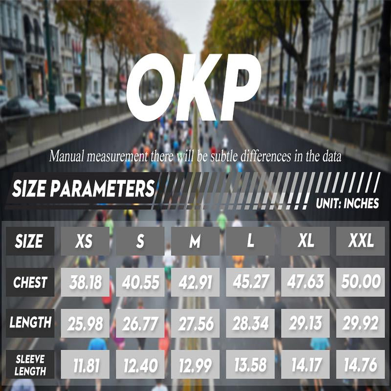 OKP Five Pack UPF Men'S Colorblocked round Neck Sports T-Shirt, High Elasticity Long-Sleeved Jerseys, Sports and Outdoor Clothing Activewear